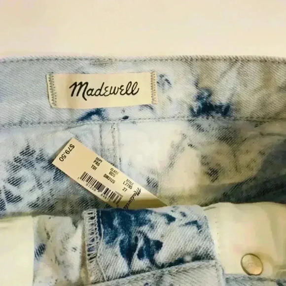Madewell Tie Dye Denim Skirt Tie Dye Size 27 - Picture 7 of 8